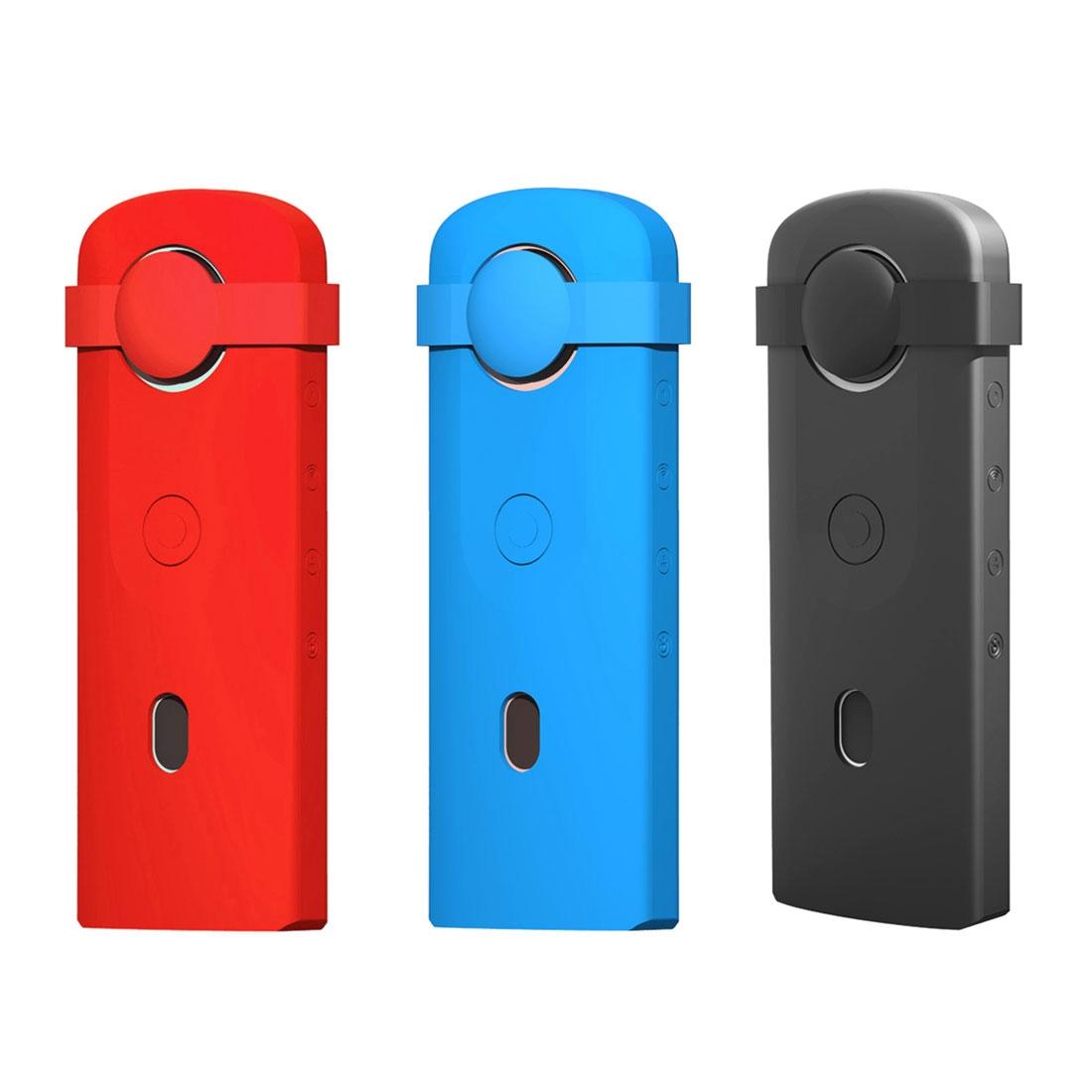 360 Camera Silicone Case with Lens Cover for Ricoh Theta Sc2 - Black