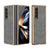 For Samsung Galaxy z Fold4 5G Foldable Lambskin Phone Case - Electroplated - Navy Blue