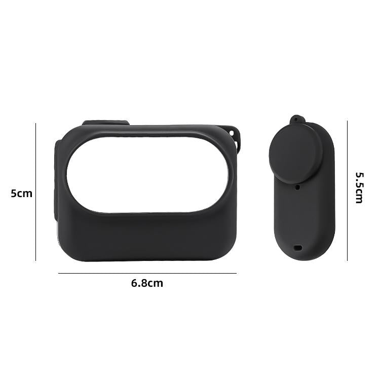 Insta360 Go 3 Silicone Case with Lens Cap and Strap - Black