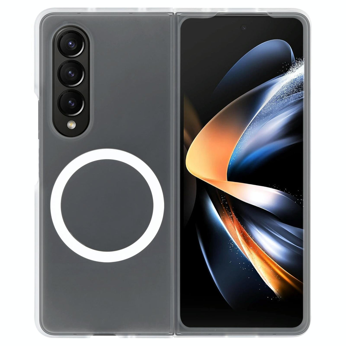 For Samsung Galaxy Z Fold4 5G Shockproof Magsafe Case - Frosted Black