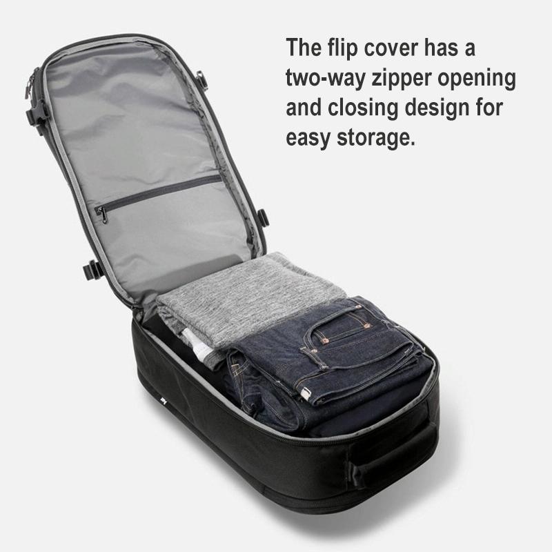 20 Inch Waterproof Usb Shoulder Backpack - Black