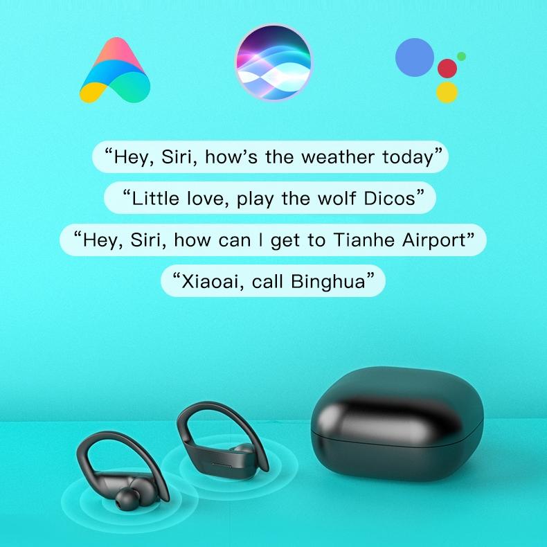 Wireless Bluetooth Earphones with Charging Box and Digital Display - 258 - Black