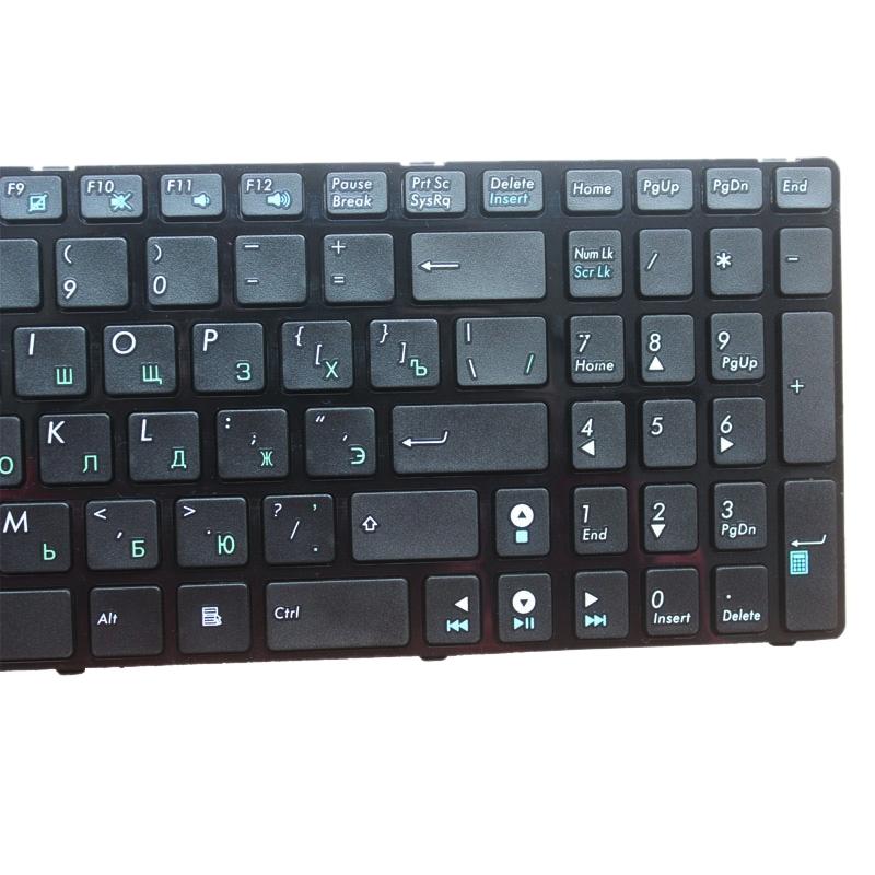 Russian Keyboard for Asus K52 K53s X61 N61 G60 G51 - Black - Black