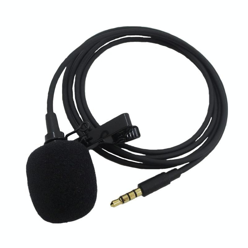 Clip-On Lavalier Microphone For Mobile Phones - 2.5M - Black