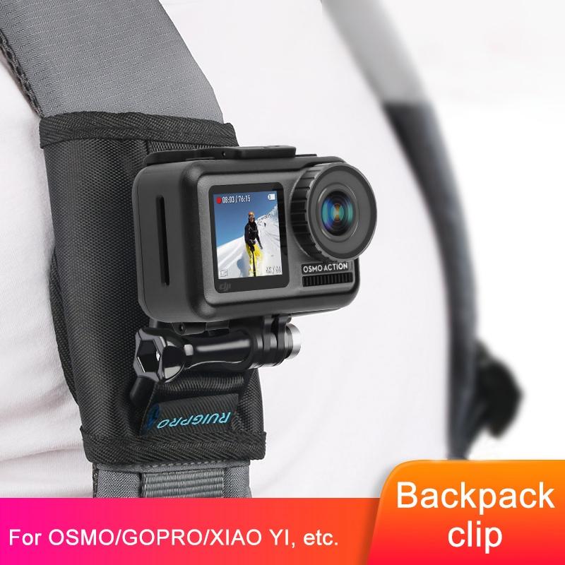 Universal Action Camera Backpack Mount - Rec Mounts Clip Clamp