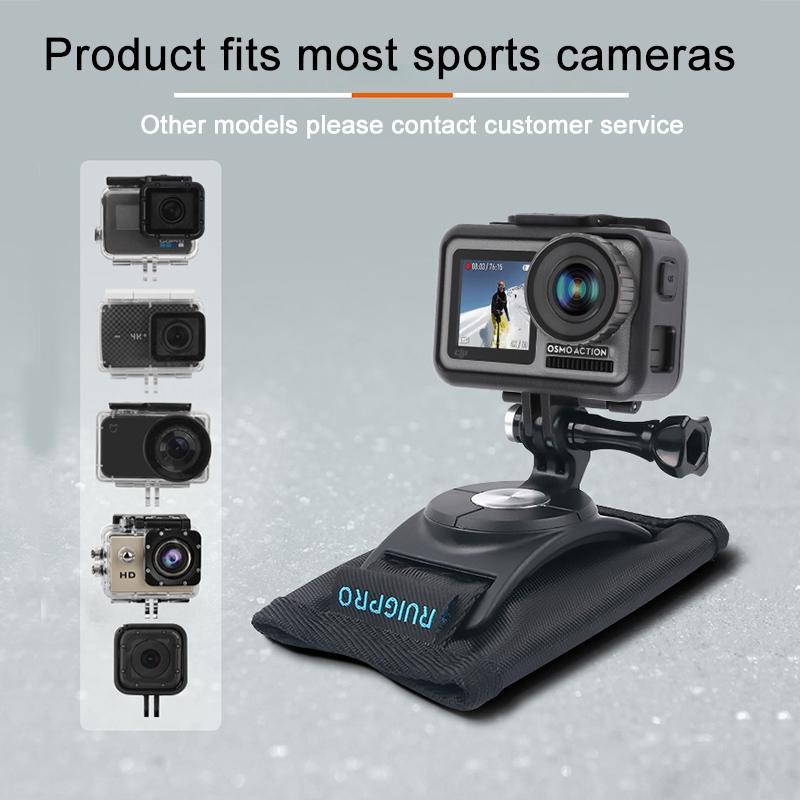 Universal Action Camera Backpack Mount - Rec Mounts Clip Clamp