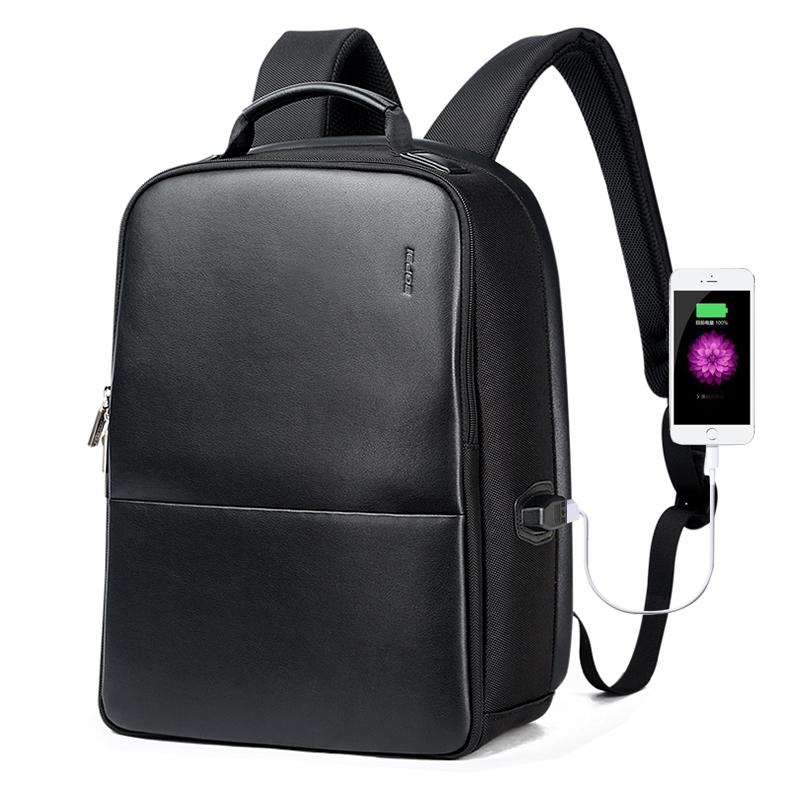 Business Waterproof Anti-Theft Double Shoulder Bag With Usb Port - 27X16.5X40Cm Black