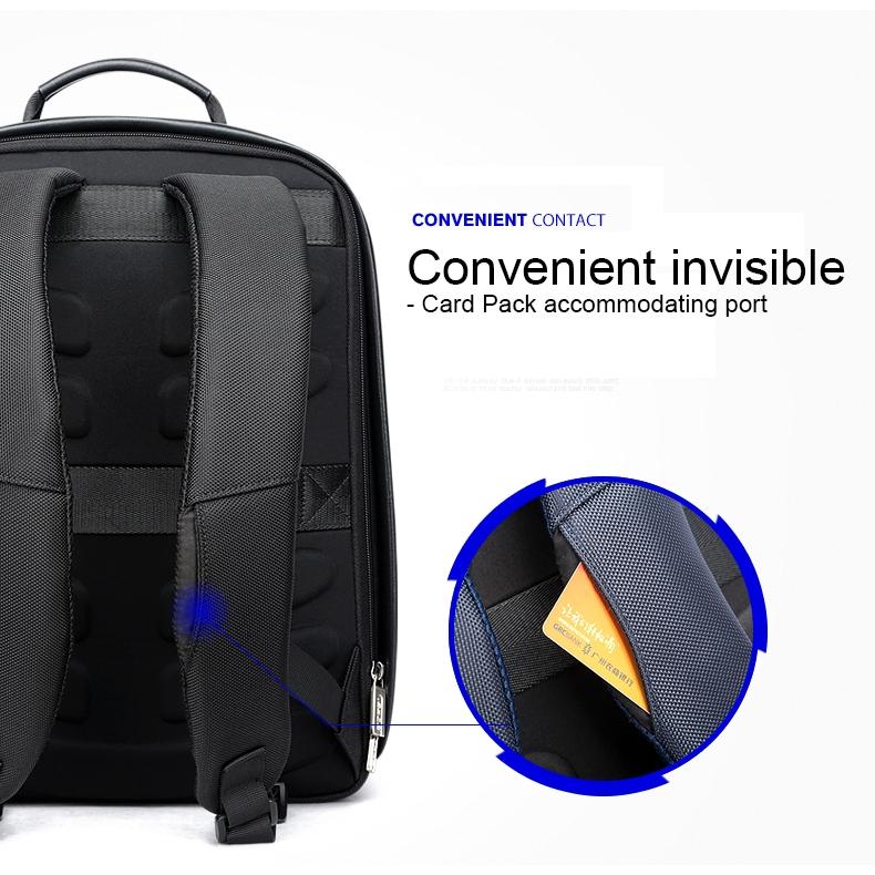 Business Waterproof Anti-Theft Double Shoulder Bag With Usb Port - 27X16.5X40Cm Black