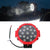 2 Pcs 3500Lm 6500K White Light 17 Led Waterproof Car Boat Marine Work Lights Spotlight Led Bulbs 30 Degrees Adjustable Dc 10 - 30V - Black