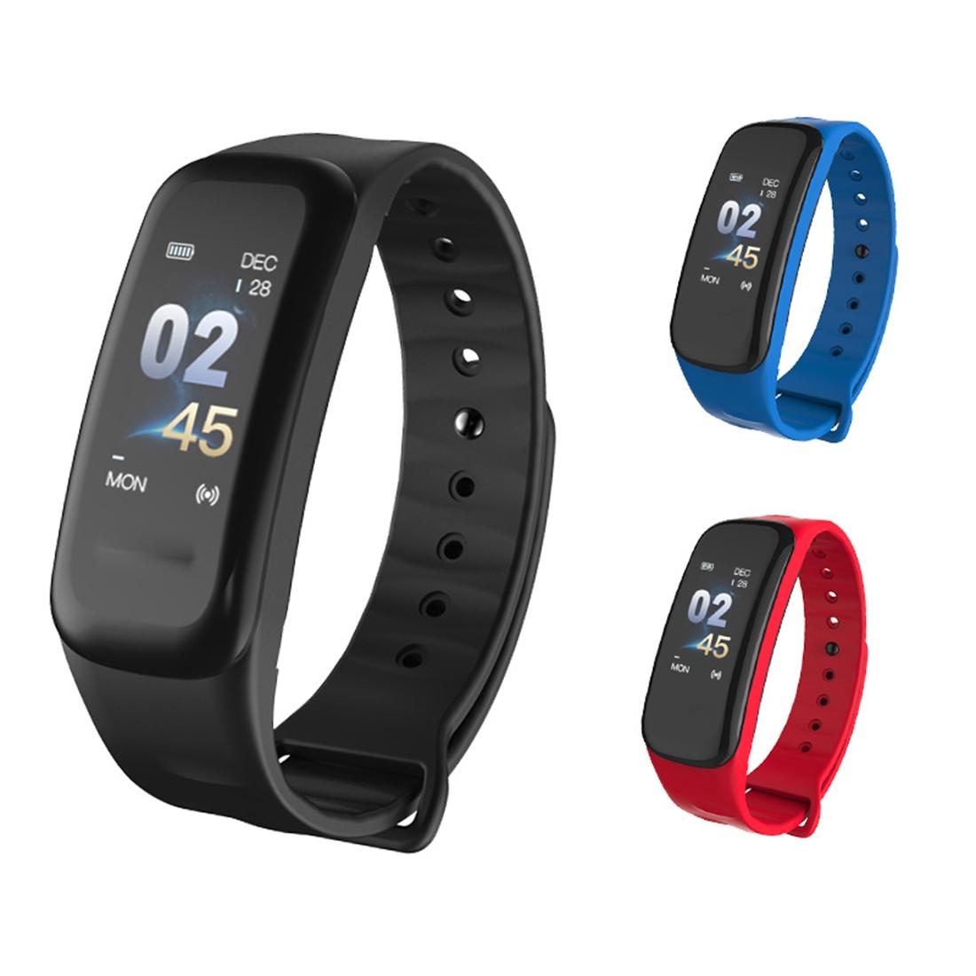 Bluetooth Fitness Tracker With Heart Rate & Sleep Monitor - Waterproof - Black