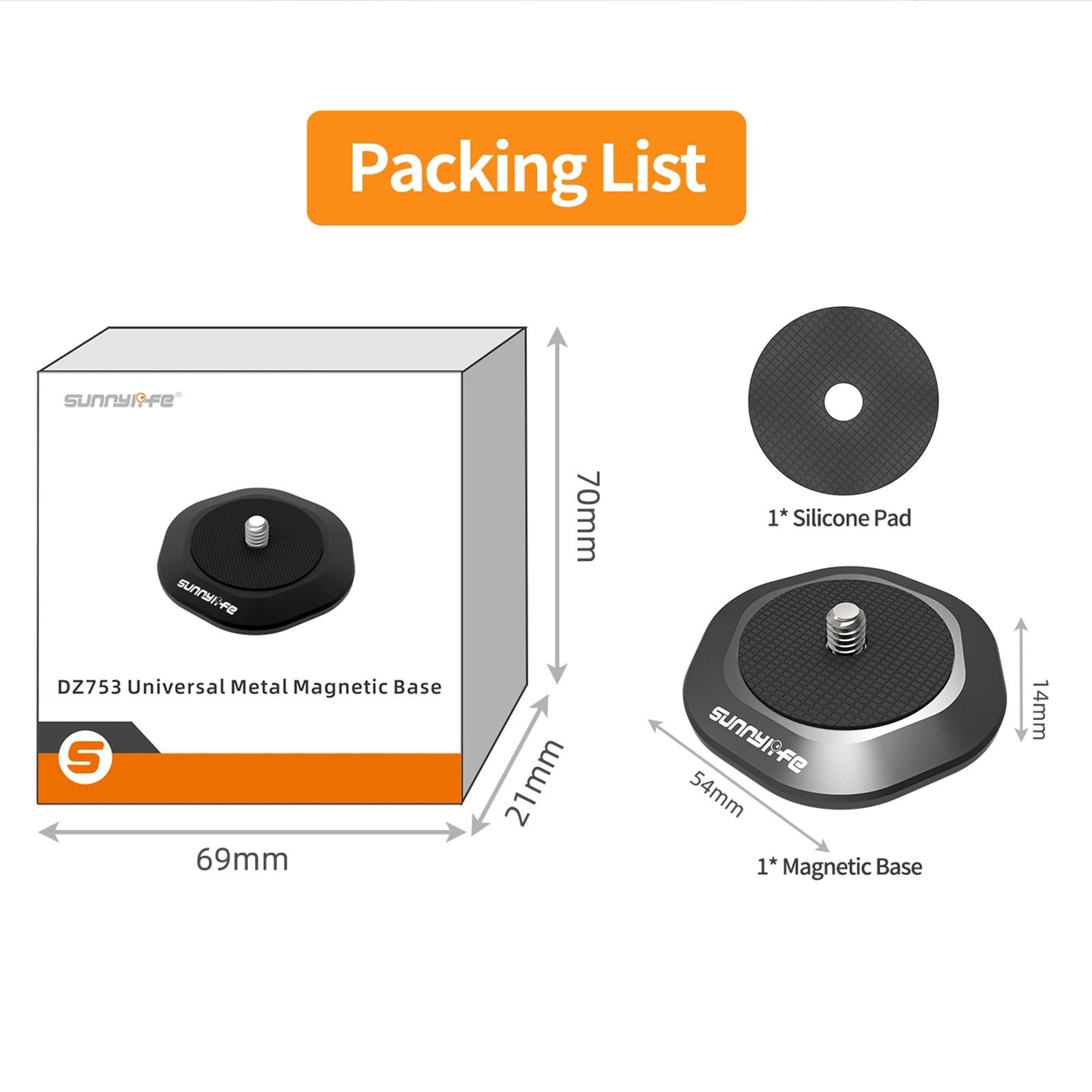 Metal Magnetic Base with 1 / 4 Adapter and Pivot Stand