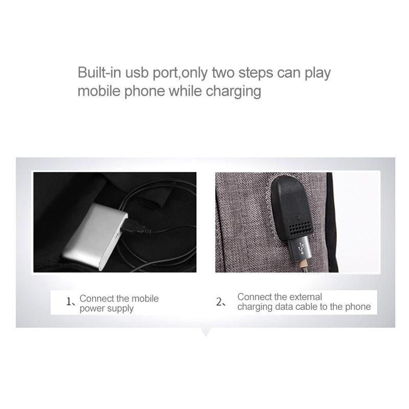 Multi-function Laptop Backpack with Usb Port - Fits 15.6 Macbook Samsung Sony Dell Alienware Chuwi Asus Hp - 46x32x12cm - Black