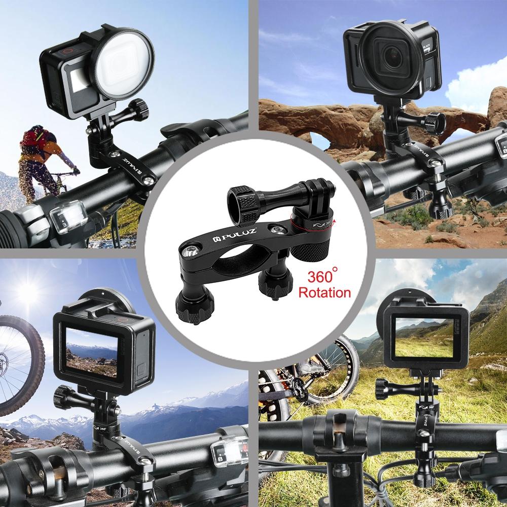 Universal Bike Handlebar Mount for Gopro Hero12 - 360 Degree Rotation