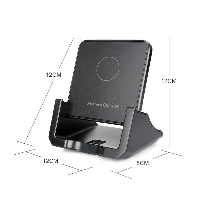 10W Vertical Wireless Charger For Mobile Phones Black