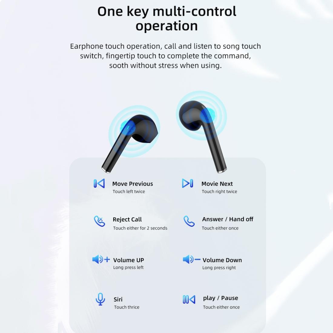 Wireless T28p Bluetooth V5.0 Tws Sports Headset with Led Display and Charging Case