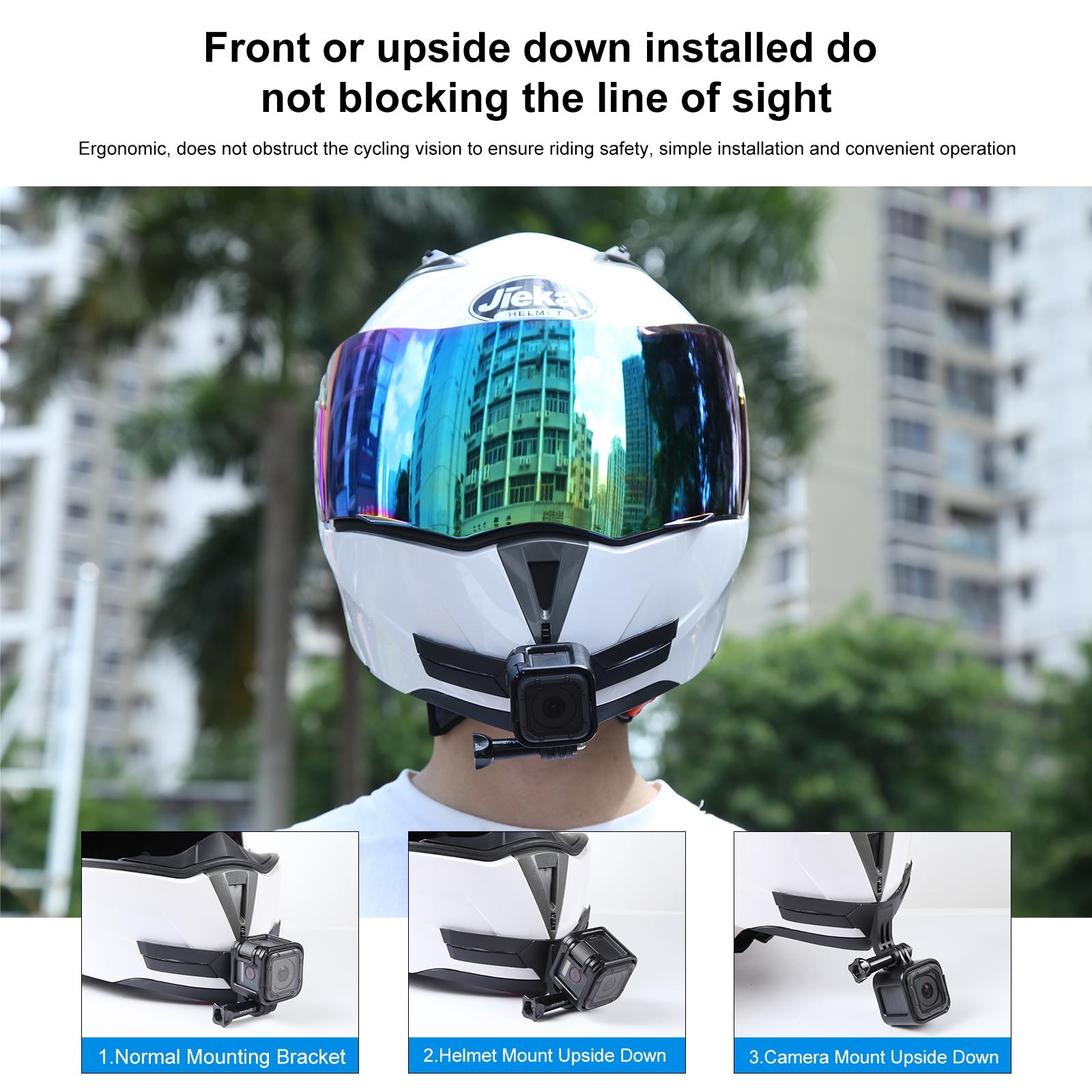 Motorcycle Helmet Chin Mount for Bending Action Camera