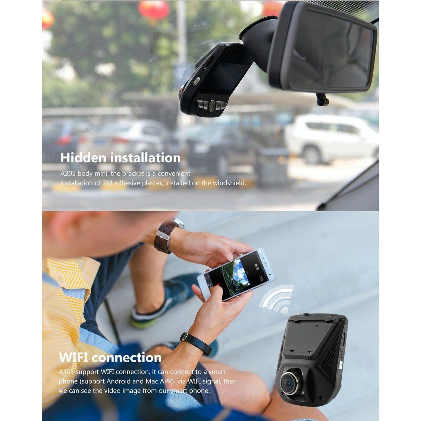 Full Hd 1080P Car Dvr Camera With 2.45 Ips Screen And 170 Degree Wide Angle View