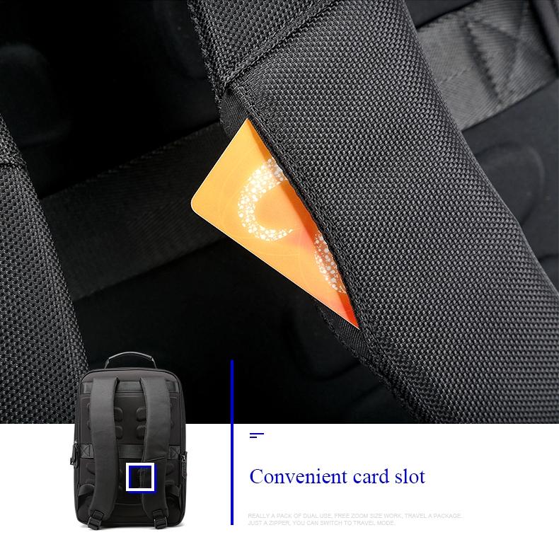 Large Capacity Anti-Theft Waterproof Shoulder Bag With Usb Port - Black 30.5X13X45Cm