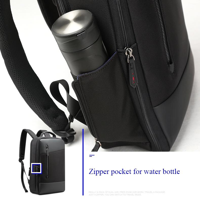 Large Capacity Anti-Theft Waterproof Shoulder Bag With Usb Port - Black 30.5X13X45Cm