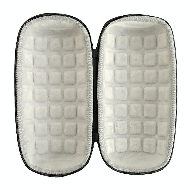 Portable Bluetooth Speaker Storage Box with Strap & Carabiner for Jbl Charge 5 - Black