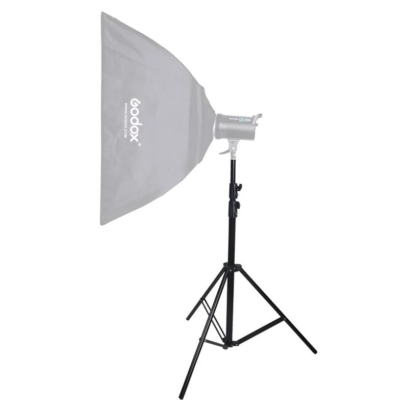 Aluminum Light Stand For Studio Flash - 2.0M Height - Black