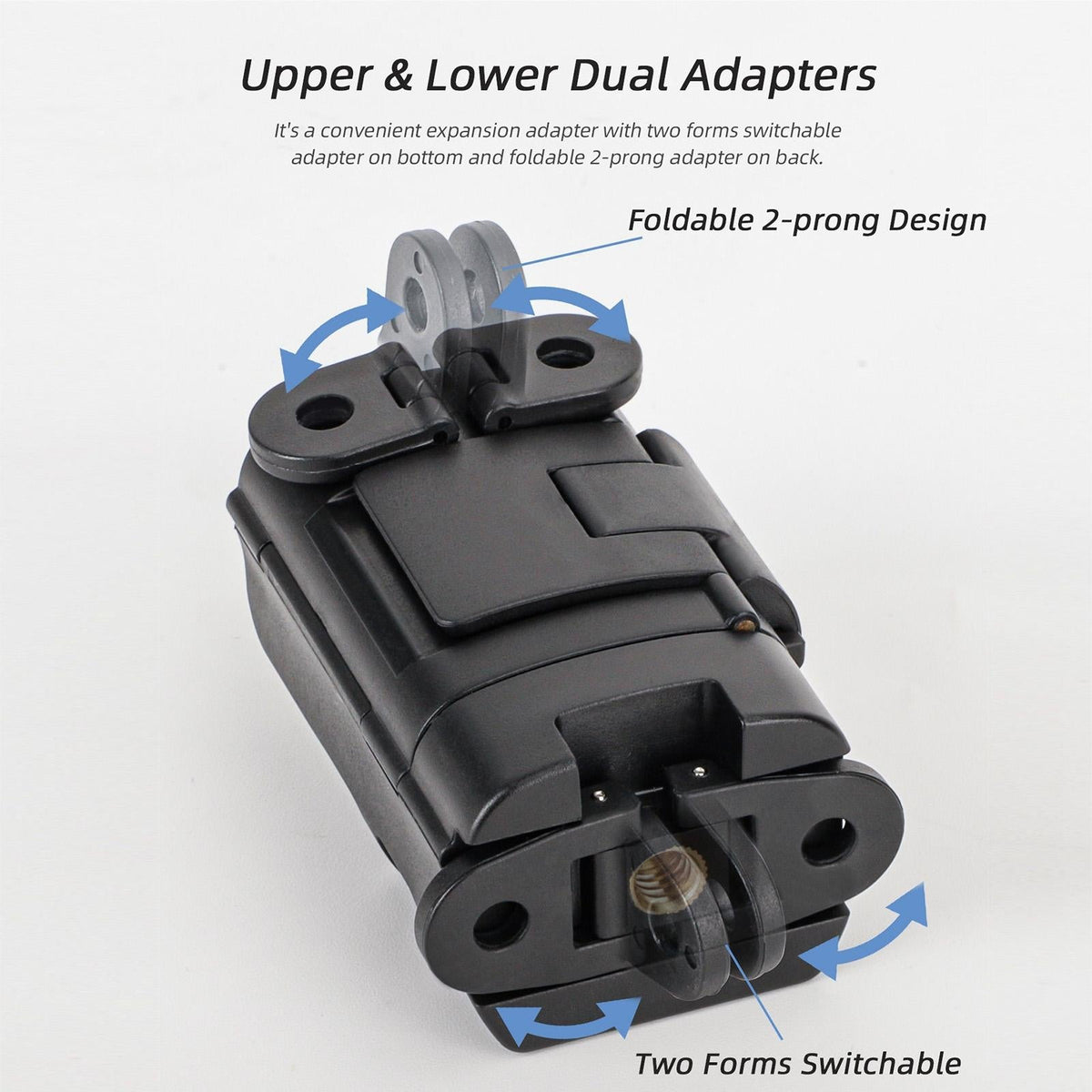 Foldable Dual Hooks Adapter for Dji Pocket 3 - Protective Case Bracket