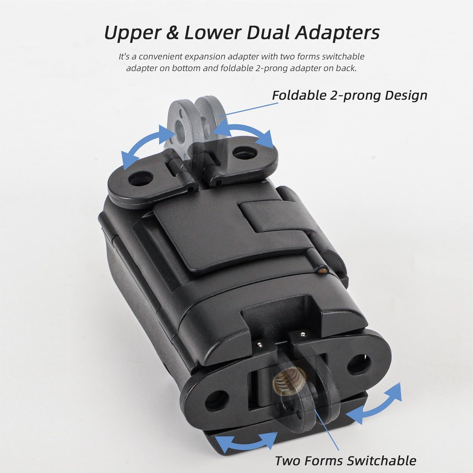 Foldable Dual Hooks Adapter for Dji Pocket 3 - Protective Case Bracket