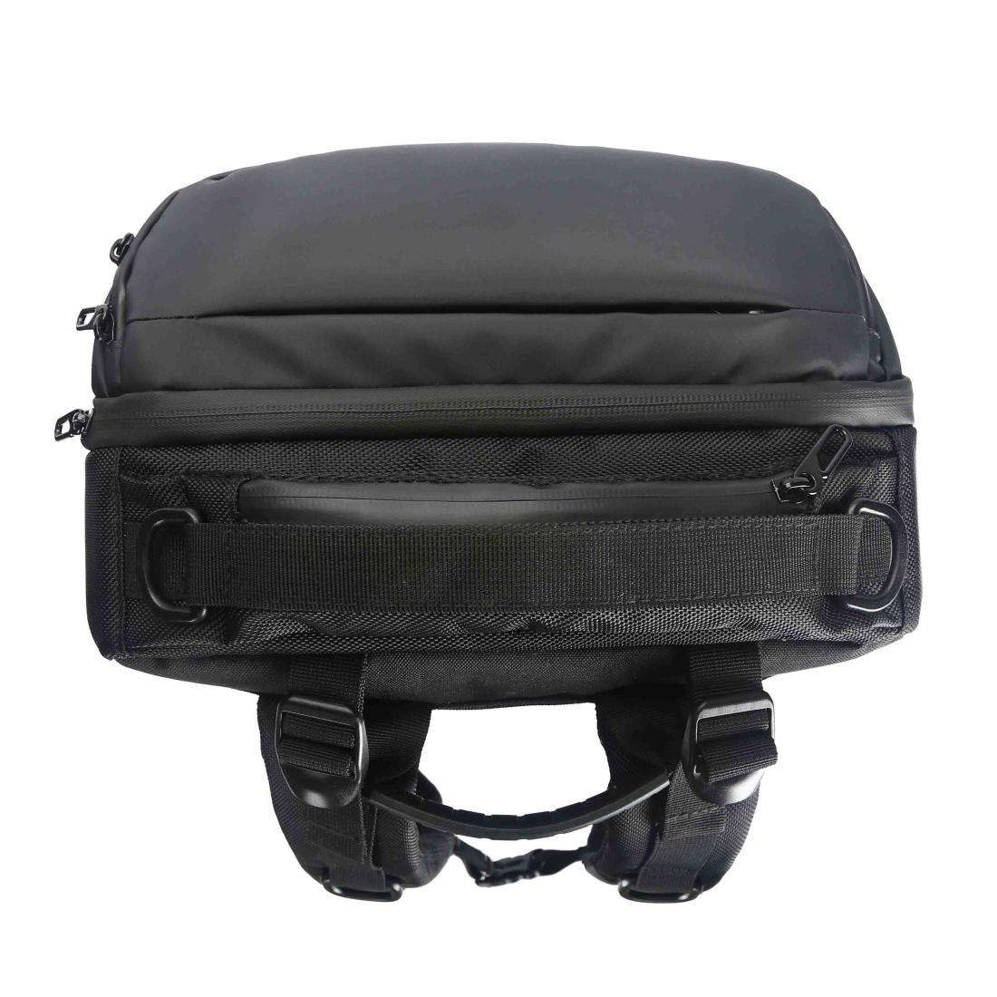 Small Waterproof Usb Outdoor Shoulder Backpack - Black