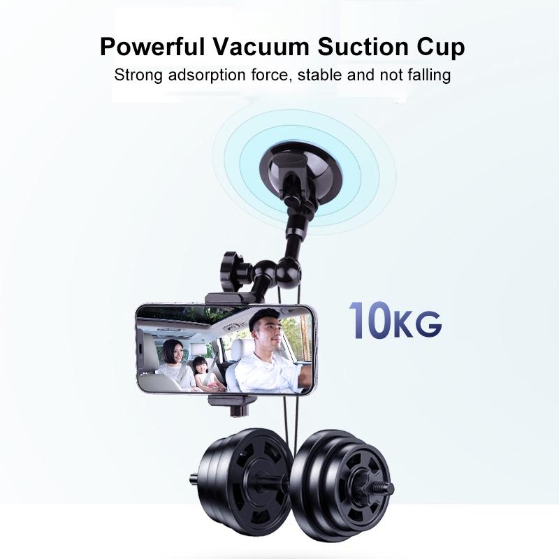 Articulating Magic Arm with Suction Cup Phone Mount 4.5 - 7.2 Inch Phones