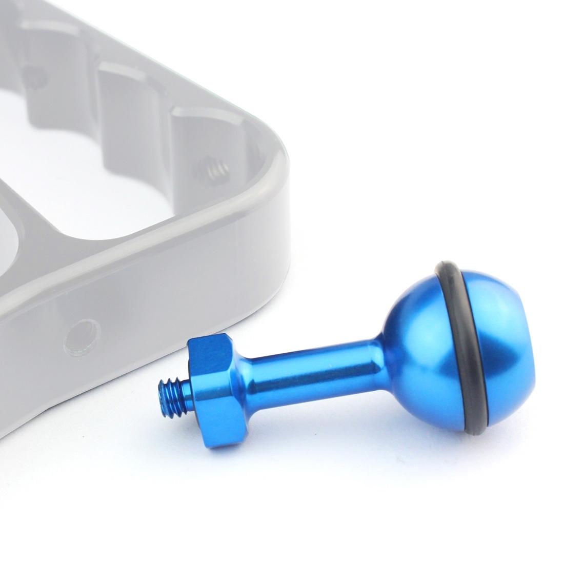 Universal 1 / 4 Ball Adapter for Action Cameras - Compatible with Gopro Insta360 Dji and More - 2.5cm Diameter - Black