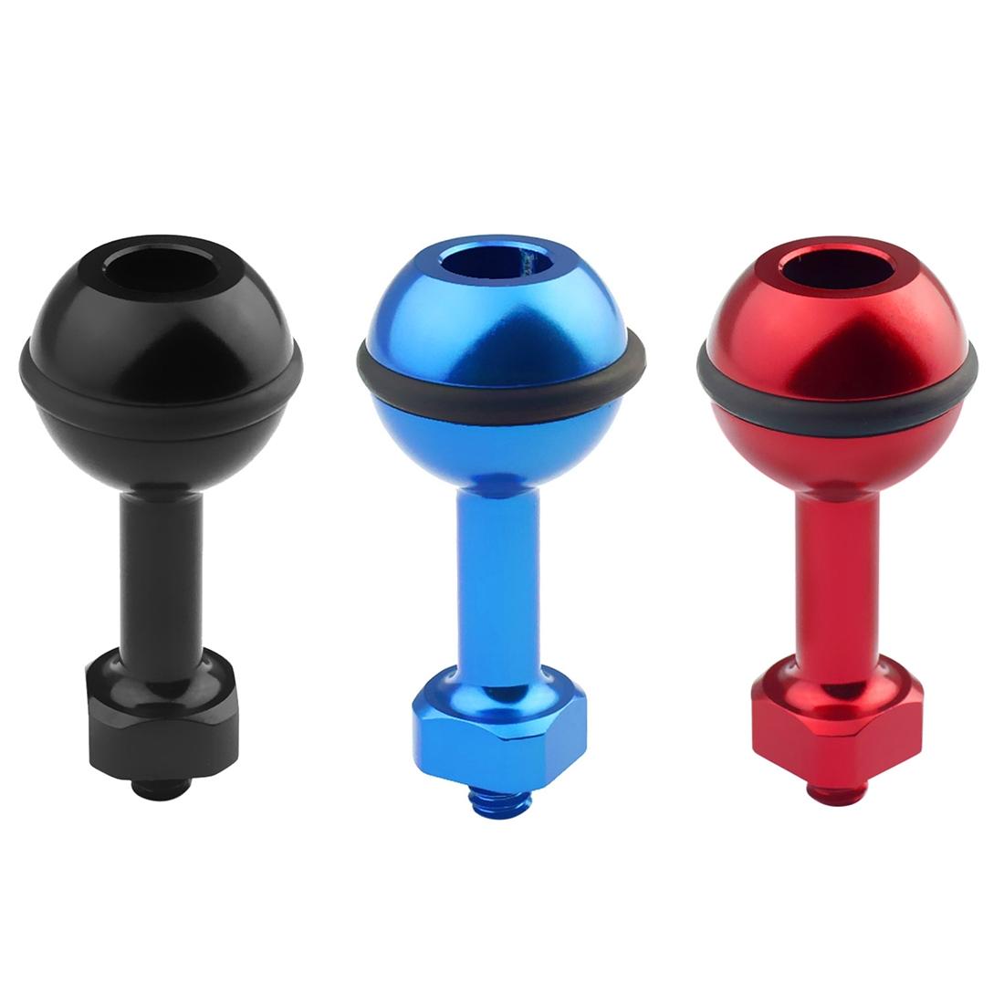 Universal 1 / 4 Ball Adapter for Action Cameras - Compatible with Gopro Insta360 Dji and More - 2.5cm Diameter - Black