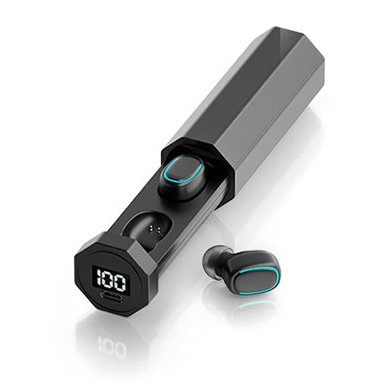 True Wireless Bluetooth Earphones With Digital Display And Charging Box