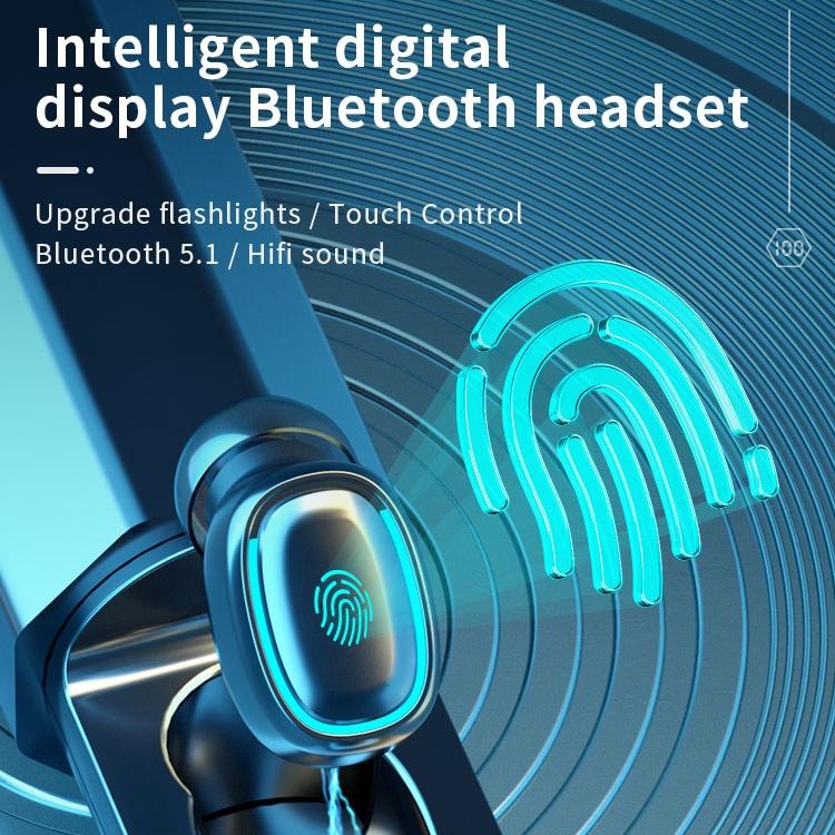 True Wireless Bluetooth Earphones With Digital Display And Charging Box