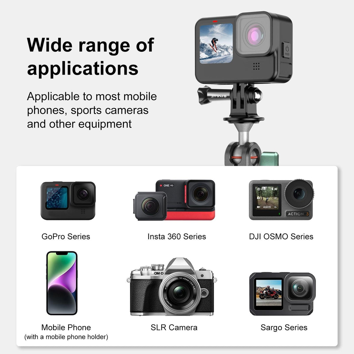 Aluminum Alloy Magic Arm with Strong Suction Cup