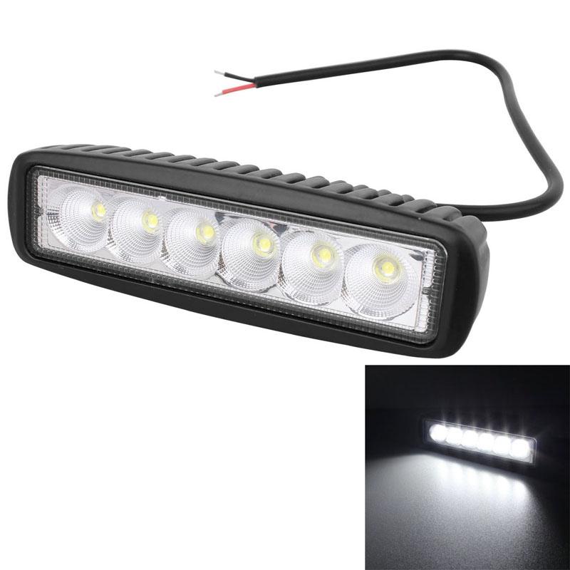 18W Epistar 6 Led Car Work Lamp Bar Light Waterproof Ip67 Dc 10 - 30V - 1440Lm