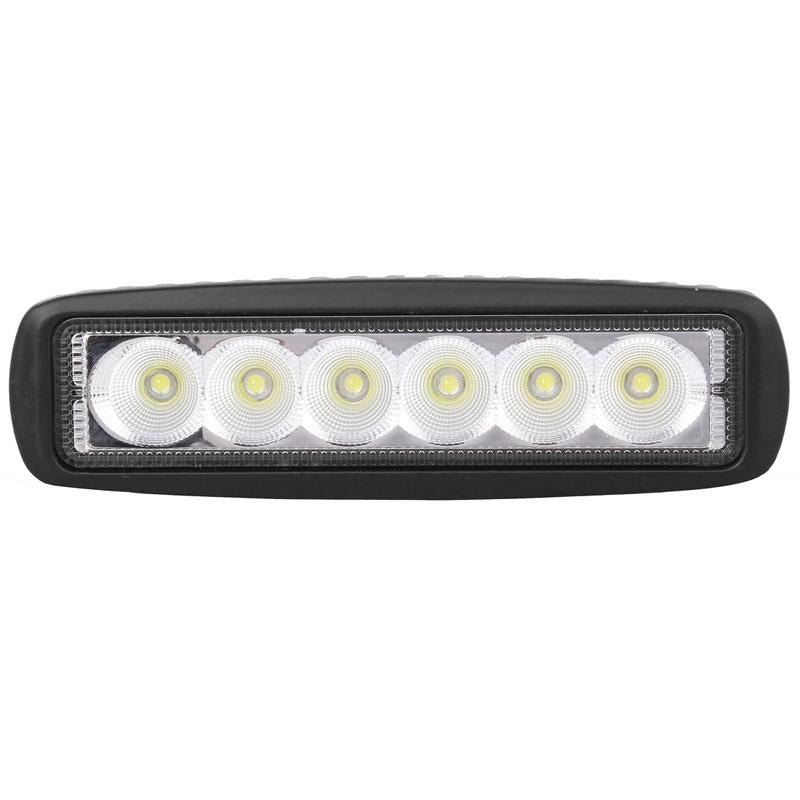 18W Epistar 6 Led Car Work Lamp Bar Light Waterproof Ip67 Dc 10 - 30V - 1440Lm