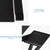 Adjustable Foldable Laptop Stand with Fans & Mouse Pad - Portable Aluminum - Black