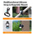 Insta360 Go 3s / Go 3 Sunnylife Camera Strap with Magnetic Mount and Silicone Wristband for Drone and Backpack - Black Stripe