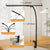 Double Head Clip Desk Lamp with Gooseneck Tube Led in Black