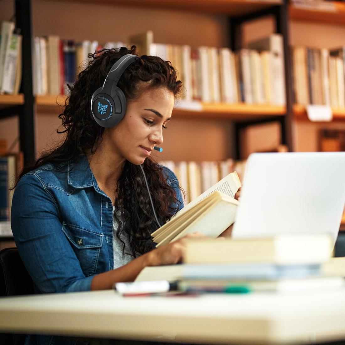 Adjustable Rgb Gaming Headset With Mic Black