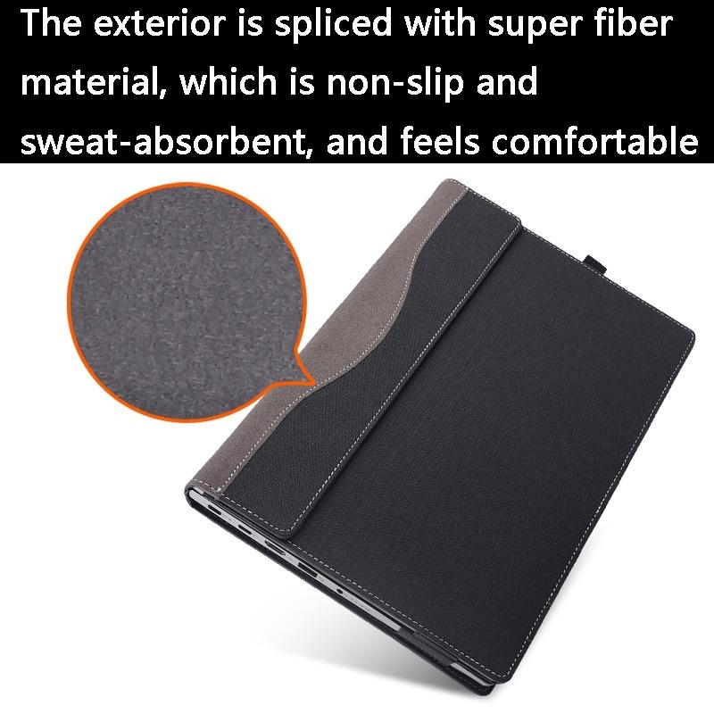 Protective Leather Laptop Case - Anti-Fall - Black - For Lenovo V14 G3 Aba / Iap