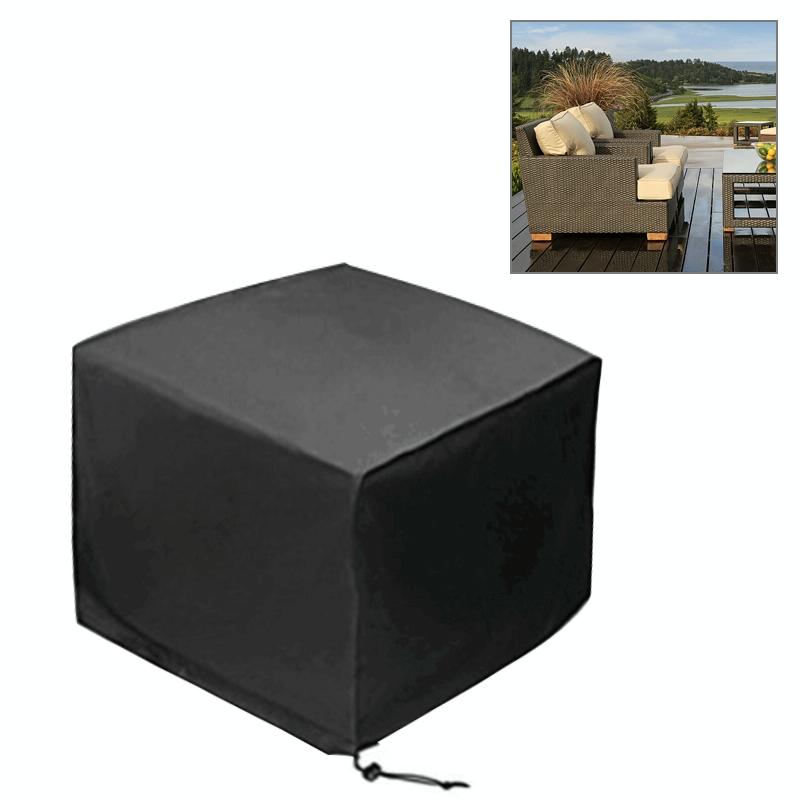 Waterproof Outdoor Furniture Cover - 210d Oxford Cloth - Anti-uv & Dust-proof - Fits 135x135x75cm - Black