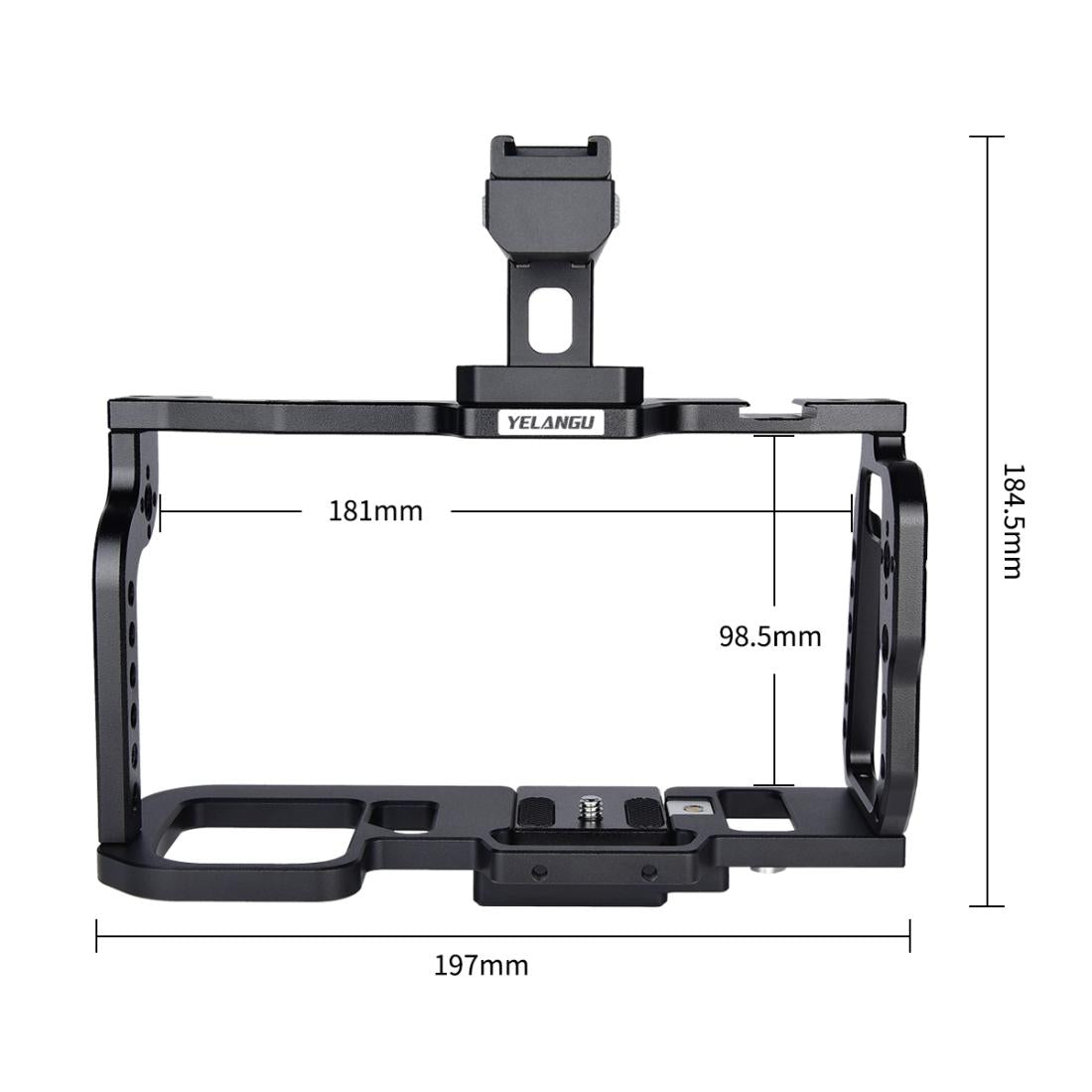 Video Camera Cage Stabilizer For Dji Bmpcc 4K - Black Handle