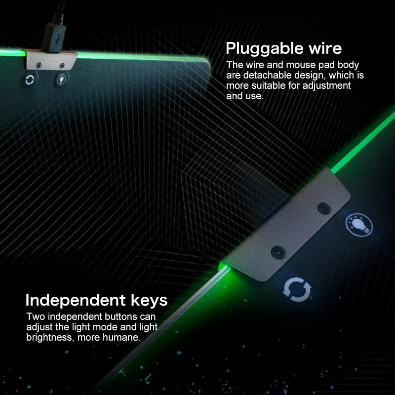 Rgb Gaming Mouse Pad Black