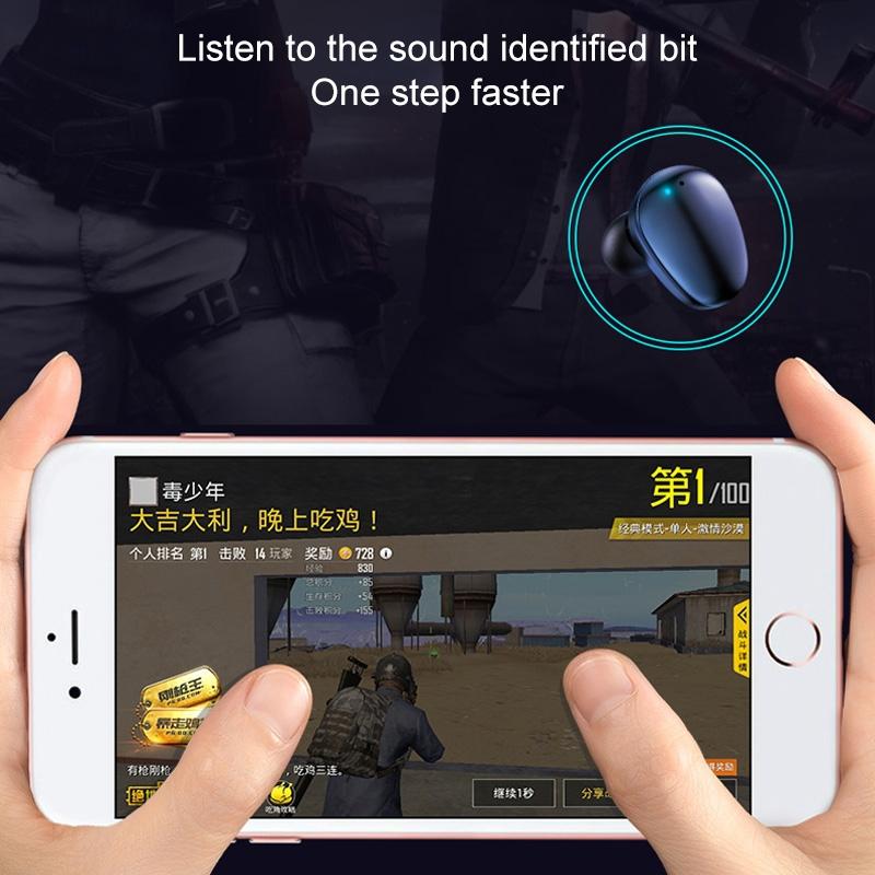 Wireless Stereo Bluetooth Headset with Charging Case and Digital Display - X7 Tws V5.0 - Black