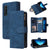 For Samsung Galaxy Z Fold4 5G Frosted Leather Zip Wallet - Compact And Stylish - Blue