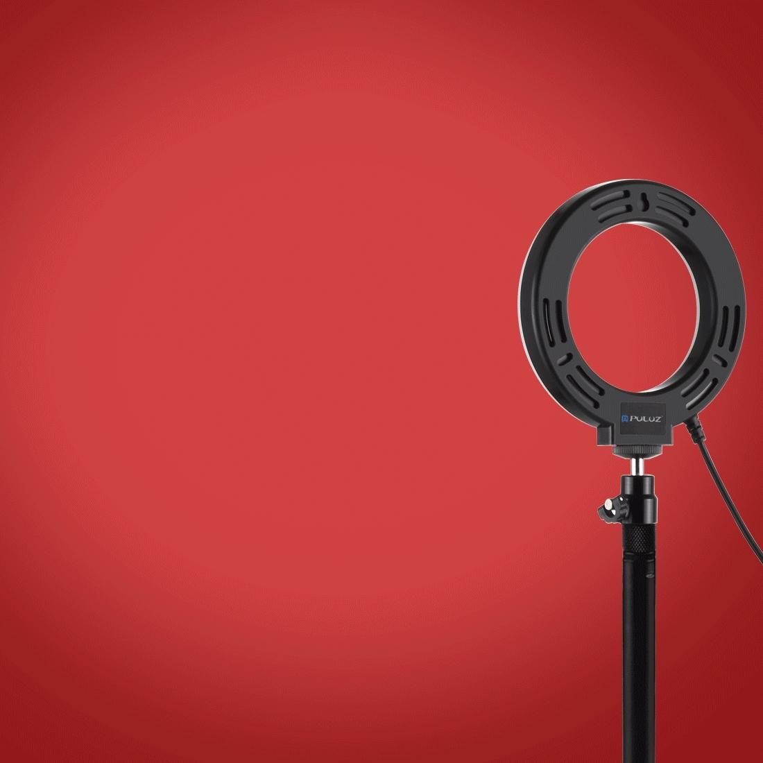 10 Mode Usb Led Ring Light with Tripod Mount and Cold Shoe Ball Head - 4.7 Inch Diameter