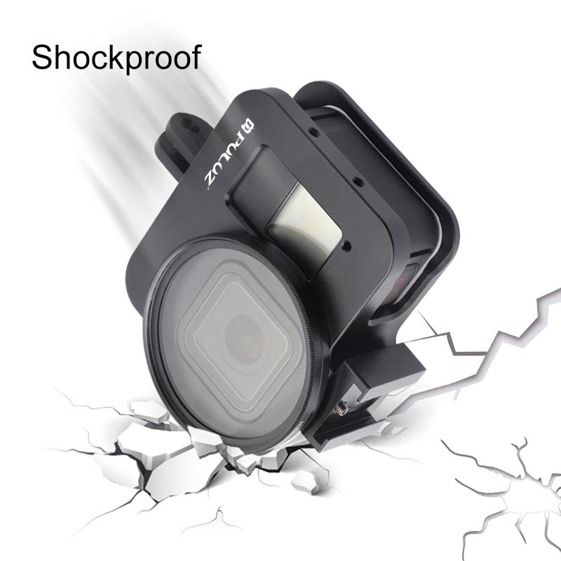 Aluminum Protective Cage with 52mm Uv Lens for Gopro Hero8