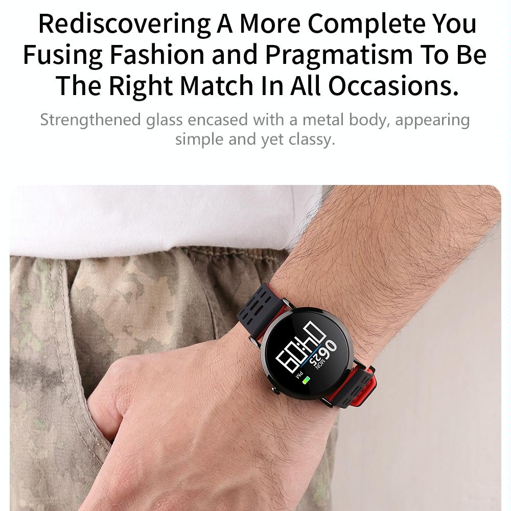 Smart Bracelet With Colour Screen Ip67 Waterproof Call / Heart Rate / Sleep / Sedentary Reminder - Black