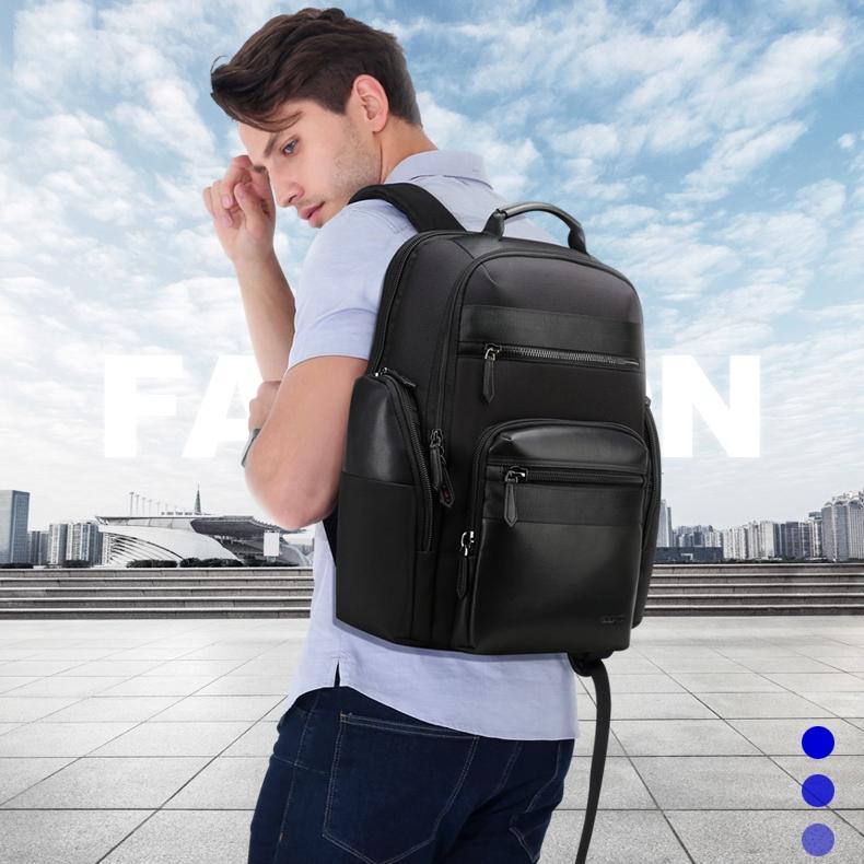 Large Capacity Anti-Theft Waterproof Shoulder Bag With Usb Port - 35.5X24X45Cm Black